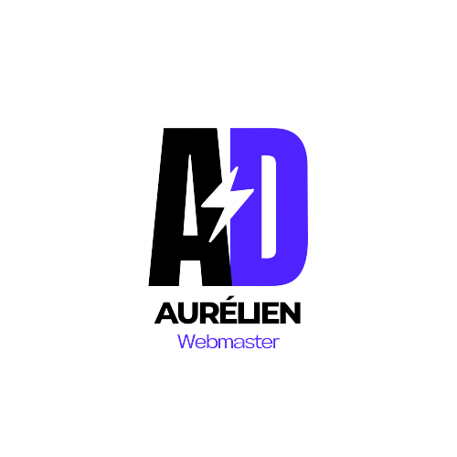 L'image est à propos du Logo du Webmaster Aurélien Duberville, symbolise un A et un D de couleurs noires et violettes